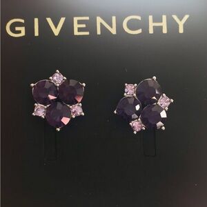 Givenchy Dark Purple and Lilac Earrings